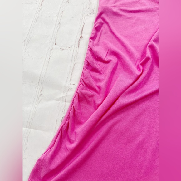 [Isabel Maternity] NWT pink twist front tee womens maternity medium - Picture 8 of 9